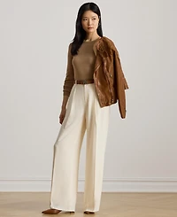 Lauren Ralph Women's Cotton-Blend Sweater