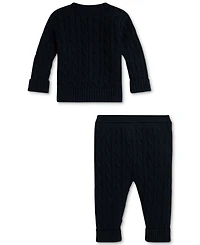 Polo Ralph Lauren Baby Boys Sweater Cardigan & Pant Set