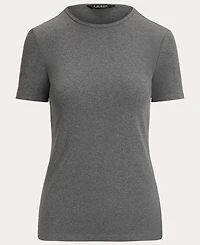 Lauren Ralph Women's Stretch Cotton Crewneck Tee