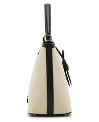 Anne Klein Covered Buckle Convertible Strap Bucket Bag
