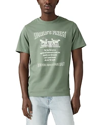 Levi's Men's Classic Fit Short Sleeve Two Horse Graphic Crewneck T-Shirt