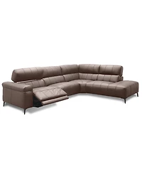 Wyndill 2-Pc. Leather Sectional with 1 Power Recliner, Exclusively at Macy's