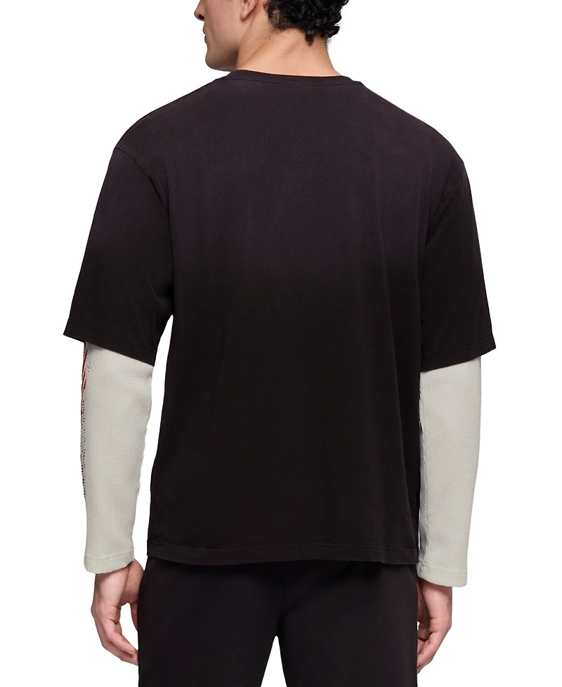 Puma Men's 2-in-1 Waffle Long-Sleeve T-Shirt