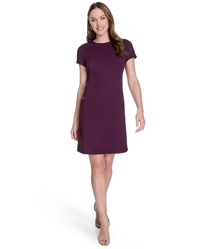 Tommy Hilfiger Women's Button-Trim Shift Dress