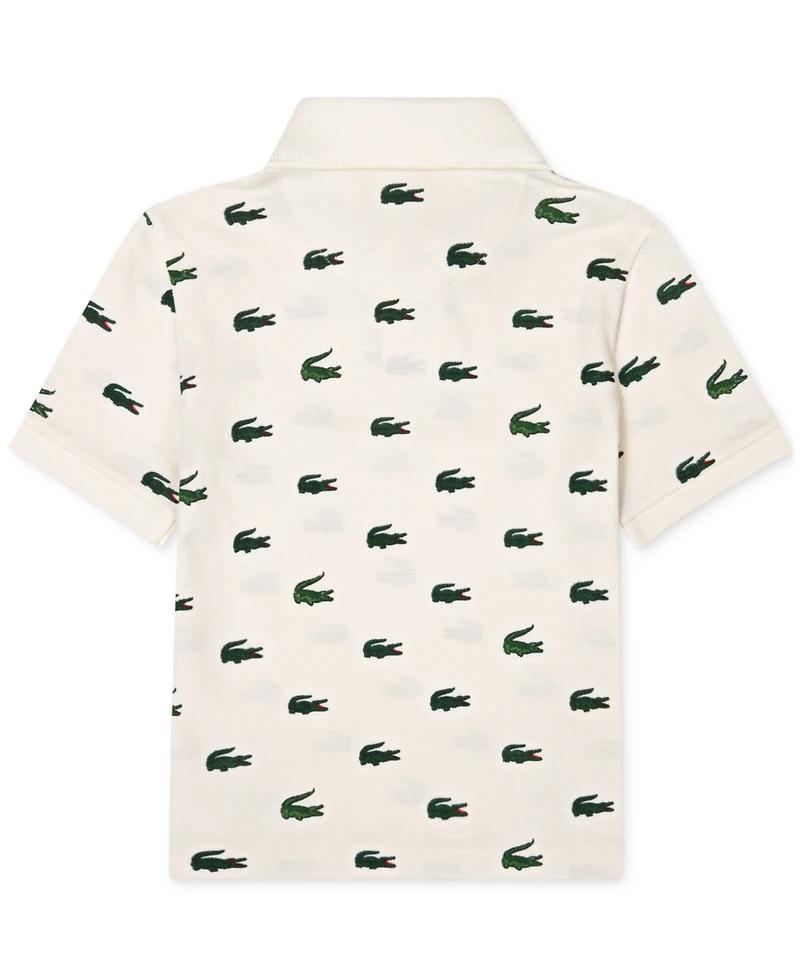 Lacoste Big Boys Mini Icon Cotton Pique Polo Shirt