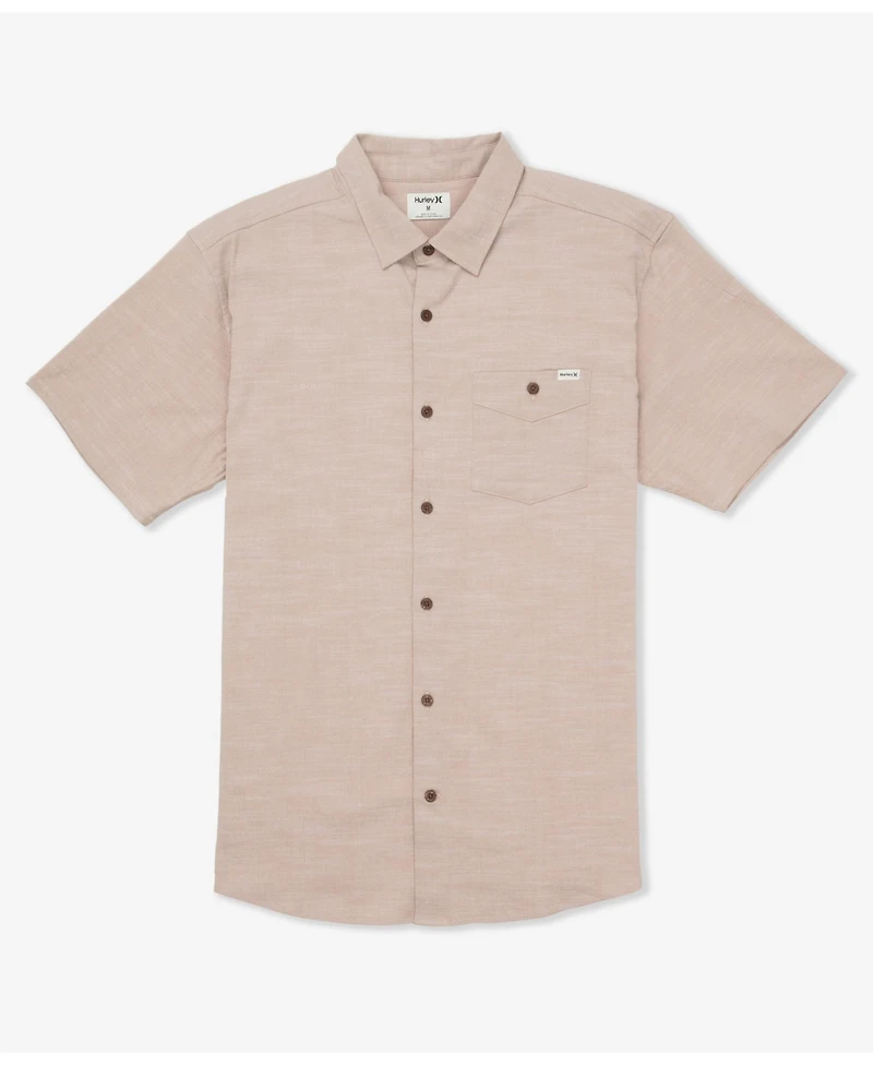 Hurley Men's Slub Short Sleeve Shirt