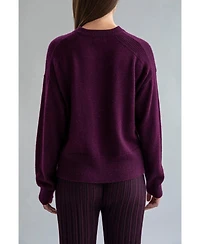 Sskein Women's 's Crew Neck Boxy Sweater
