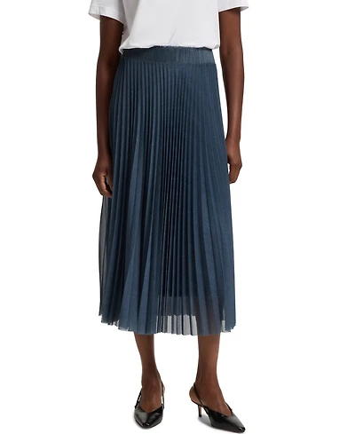 Boss by Hugo Women's Plisse Pleated Lined Tulle Skirt
