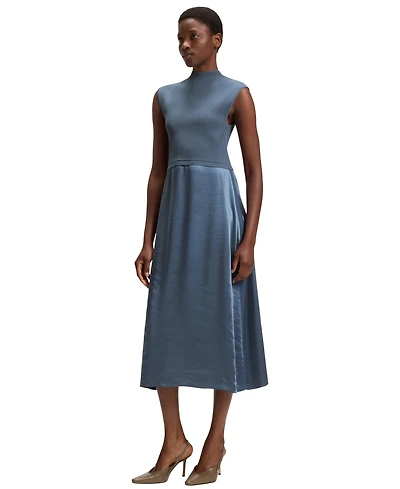 Boss by Hugo Women's Satin Skirt Knitted Dress