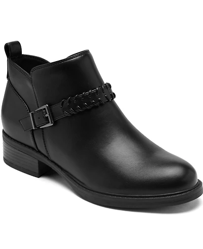 Easy Spirit Women's Lannie Buckle Strap Block Heel Booties