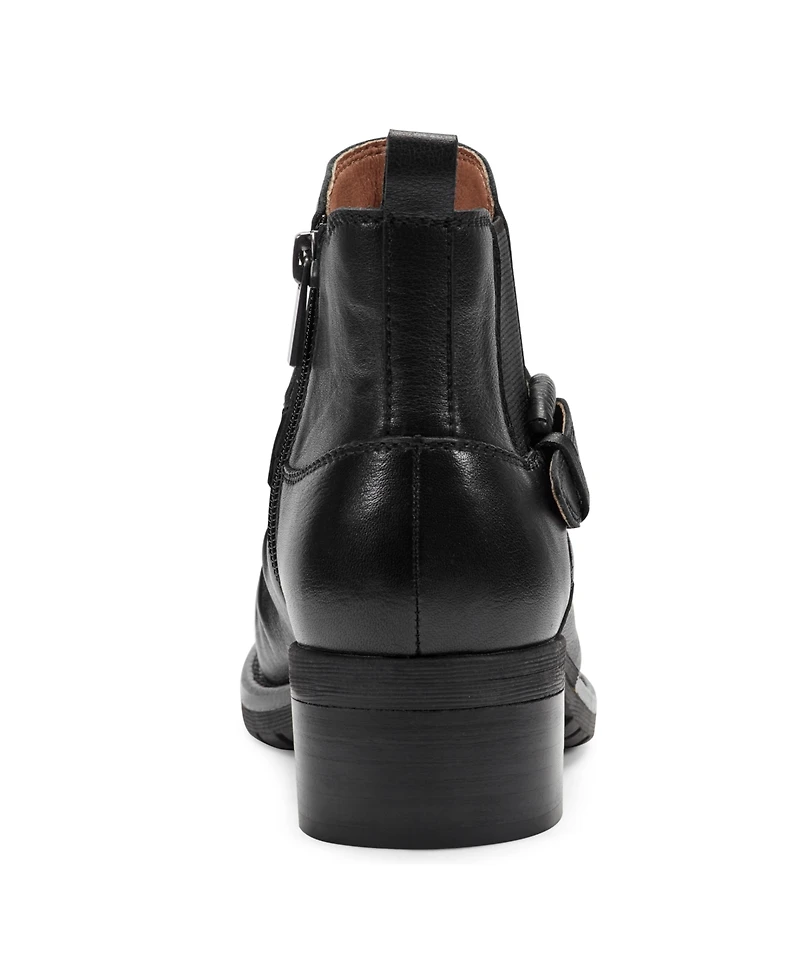 Earth Women's Zane Ruched Block Heel Booties