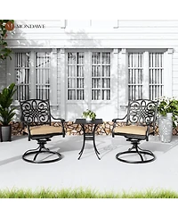 Mondawe Outdoor Swivel Dining Armchair