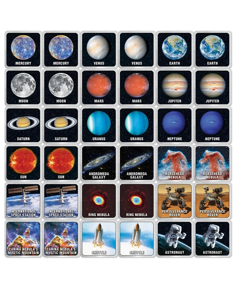 MasterPieces Officially Licensed Nasa Matching Game for Kids