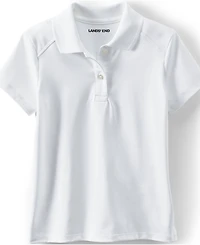 Lands' End Women's Girls Short Sleeve Feminine Fit Rapid Dry Polo Shirt