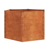 vidaXL Garden Raised Bed Rusty 50.8"x50.8"x30.3" Corten Steel