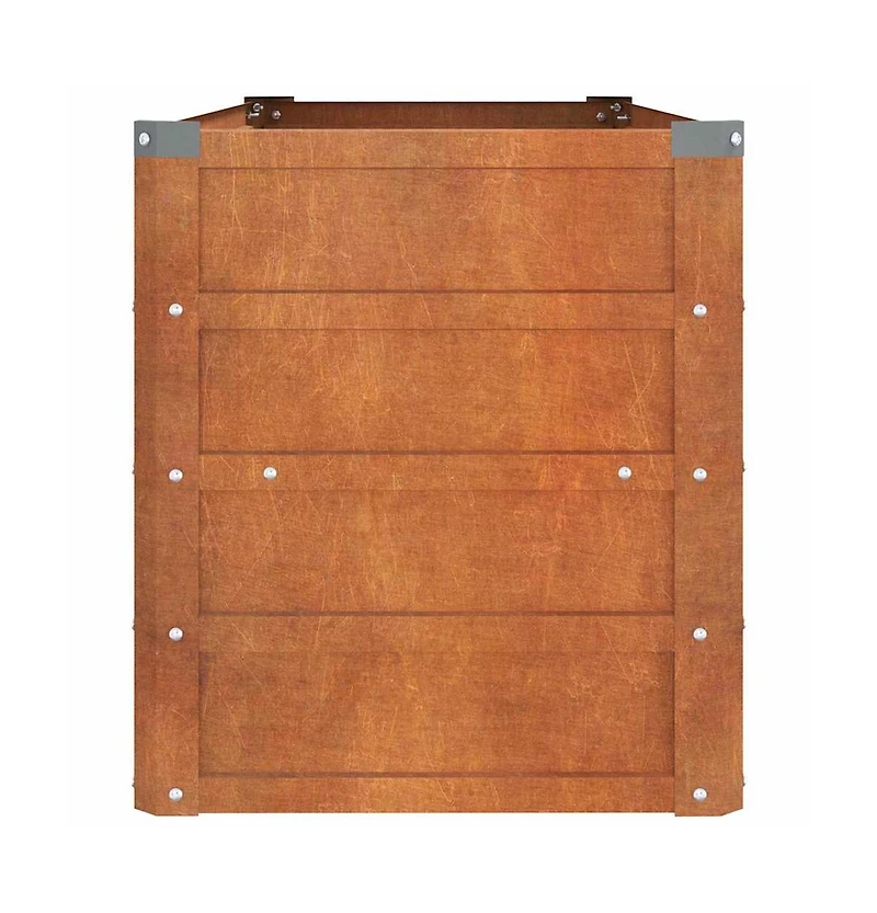 vidaXL Garden Raised Bed Rusty 39.4"x15.7"x17.7" Corten Steel