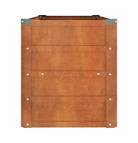 vidaXL Garden Raised Bed Rusty 39.4"x15.7"x17.7" Corten Steel