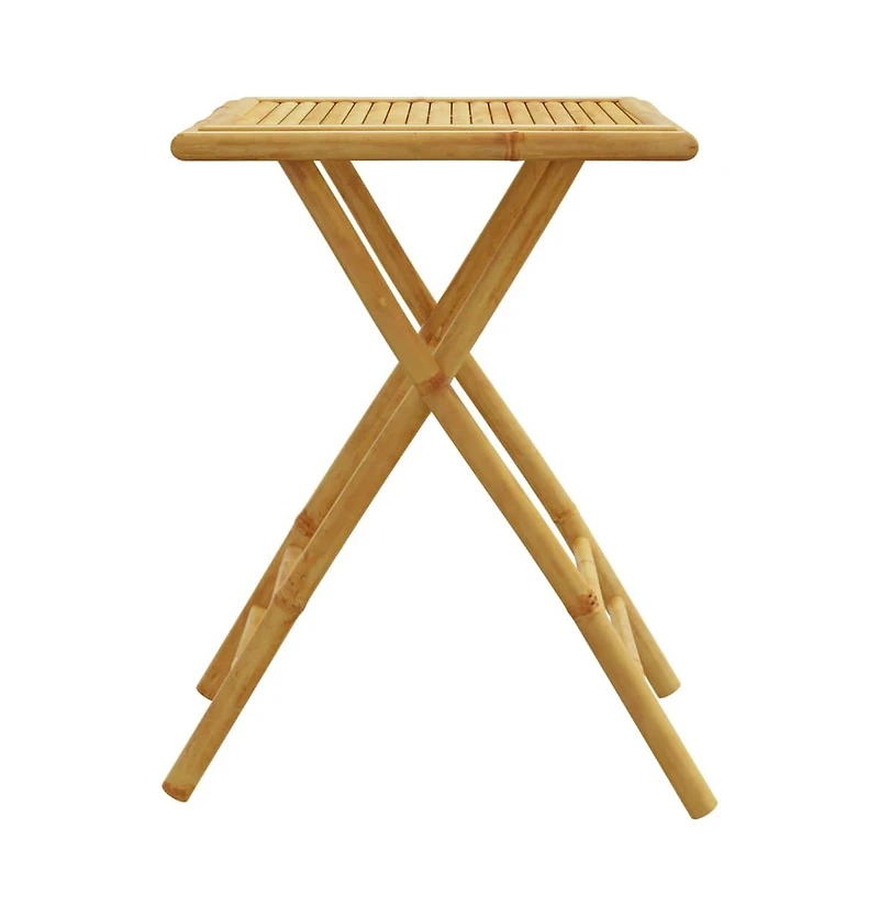 vidaXL Folding Patio Table 21.7"x21.7"x29.5" Bamboo