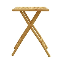 vidaXL Folding Patio Table 21.7"x21.7"x29.5" Bamboo