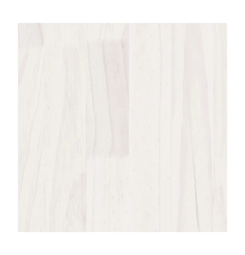 vidaXL Garden Planter White 27.6"x27.6"x27.6" Solid Wood Pine