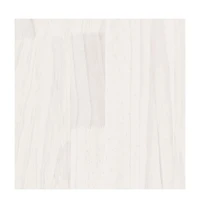 vidaXL Garden Planter White 27.6"x27.6"x27.6" Solid Wood Pine