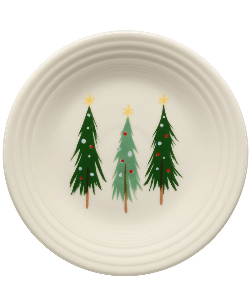 Fiesta Jolly Christmas Three Trees Classic Rim 9" Luncheon Plate