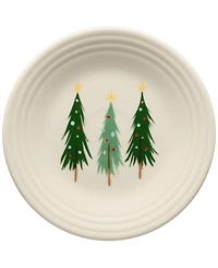Fiesta Jolly Christmas Three Trees Classic Rim 9" Luncheon Plate