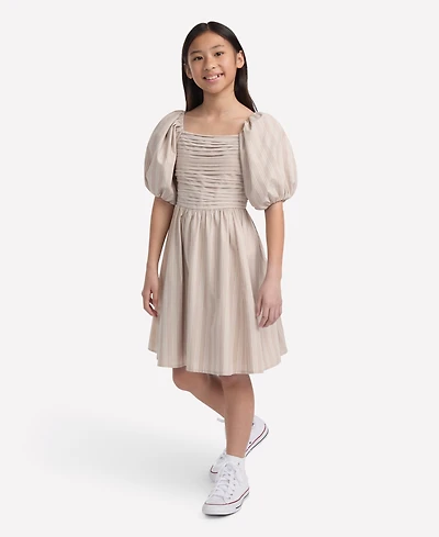 abercrombie kids Girls Emerson Puff Sleeve Mini Dress