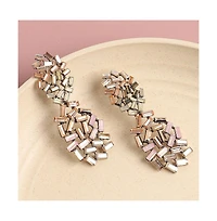 Sohi Women's Crystal Drop Earrings