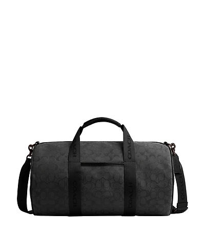 Coach Men's Theo Signature Jacquard Duffle Bag