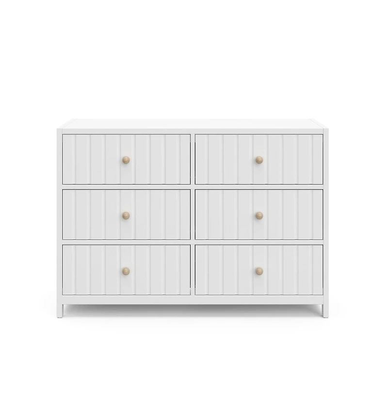 Graco Teddi 6 Drawer Double Dresser (White)