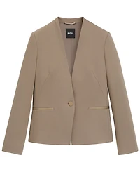 Boss by Hugo Women's Collarless Regular-Fit Blazer