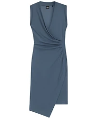 Boss by Hugo Women's Gathered Detail Wrap-Front Dress