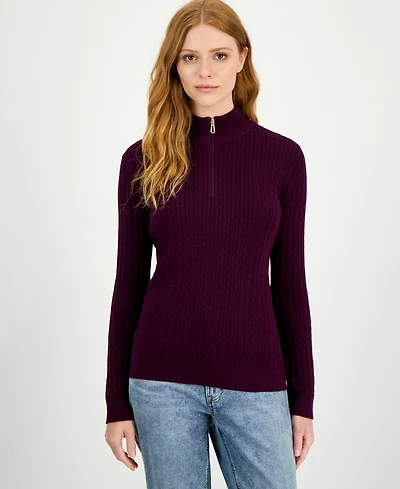Nautica Jeans Women's Cotton Mock-Neck Sweater, Online Only