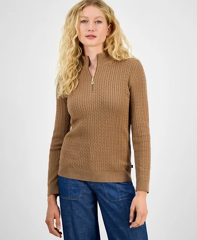 Nautica Jeans Women's Cotton Mock-Neck Sweater, Online Only