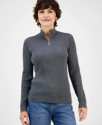 Nautica Jeans Women's Cotton Mock-Neck Sweater, Online Only