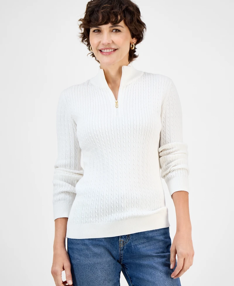 Nautica Jeans Women's Cotton Mock-Neck Sweater, Online Only