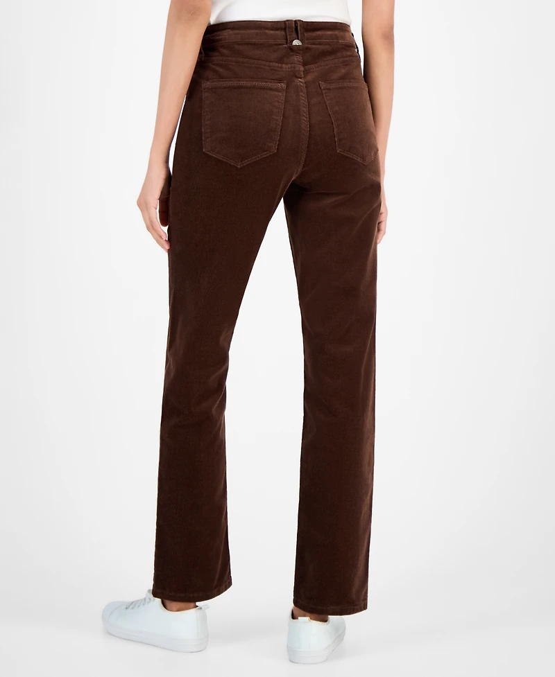Nautica Jeans Women's Mid-Rise Corduroy Pants
