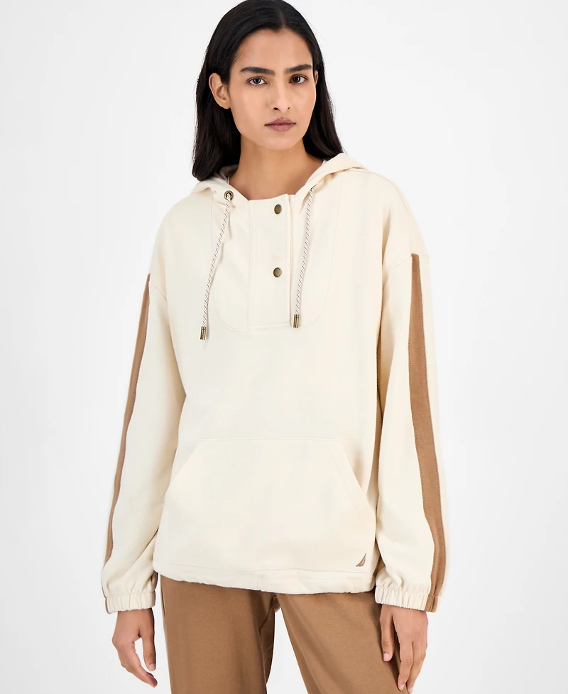 Nautica Jeans Women's Long-Sleeve Sailor Sweatshirt