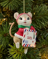 Holiday Lane Holiday Mouse Post Card Ornament, Macy's Exclusive