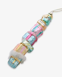 Holiday Lane Pastel Shine Rainbow Gift Box Stack Ornament, Macy's Exclusive