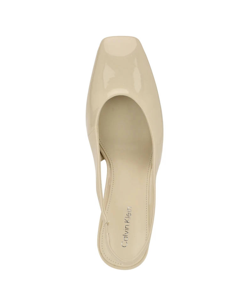 Calvin Klein Women's Raline Square Toe Slingback Pumps