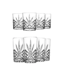 Godinger Dublin Double Old-Fashioned and Highball Glasses, Set of 8