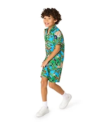OppoSuits Big Boys 2-Piece Minecraft Summer Short Sleeve Shirt and Shorts Set