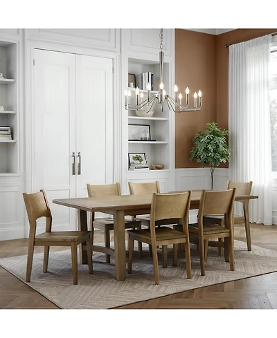 Nordic 7-Pc Dining Set (Table + 6 Side Chairs)
