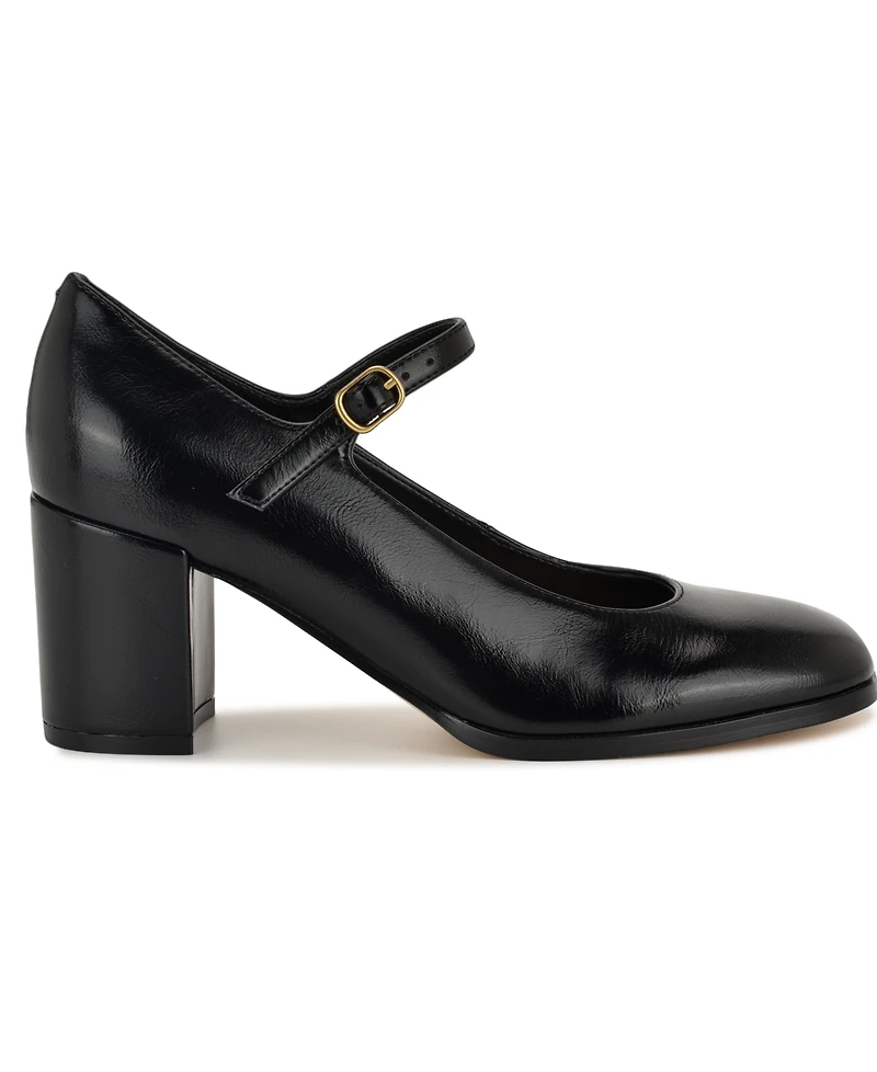 Nine West Women's MaryJ Mary Jane Block Heel Pumps