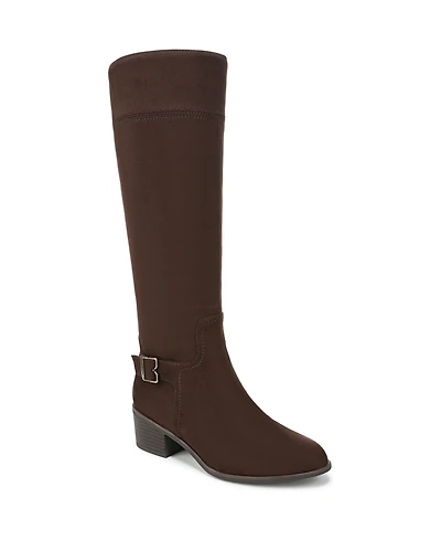 Dr. Scholl's Women's Adeline Wide Calf Block Heel Zip Tall Boots