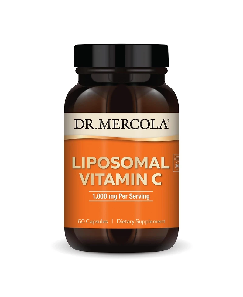 Dr. Mercola Liposomal Vitamin C 1,000 mg per Serving, 30 Servings, Supports Immune Health