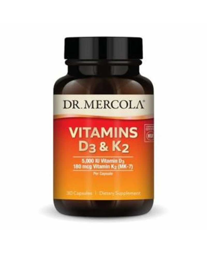 Dr. Mercola Vitamins D3 K2 30 Servings Supports Immune Health