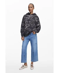 Desigual Women's Mickey lettering sweatshirt